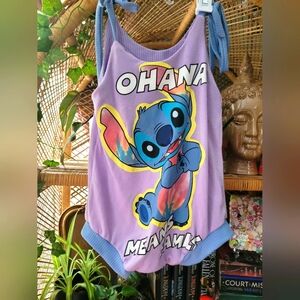 Disney stitch upcycle romper